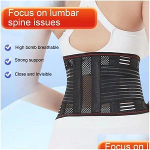 Support de taille Sangle fiable Invisible - Absorption Bords finement enveloppés Ceinture d'entraînement en plaque d'acier Livraison directe Sports de plein air Athlétique Dhfpr