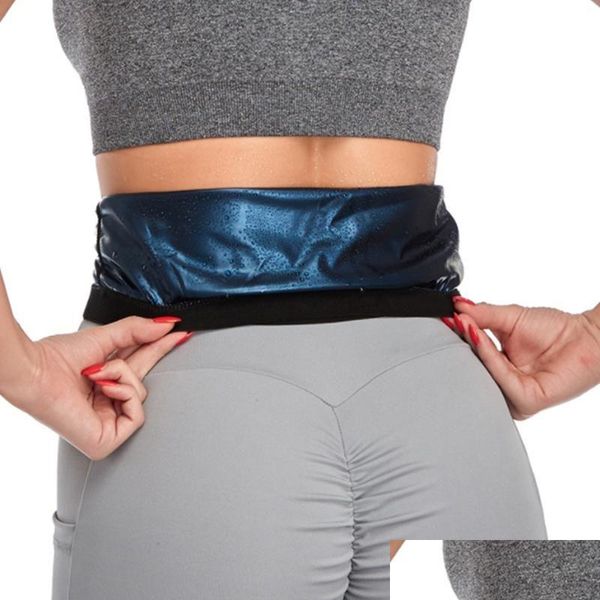 Soporte de cintura para mujer, cinturón adelgazante para Sauna, corsé de entrenamiento para el vientre, moldeador corporal para quemar grasa y sudor, entrega directa Dhwk3