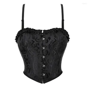 Corsé con soporte de cintura para mujer, Top corto de entrenamiento, chaleco Sexy Floral, ropa gótica Steampunk, corsés adelgazantes, vestidos de fiesta