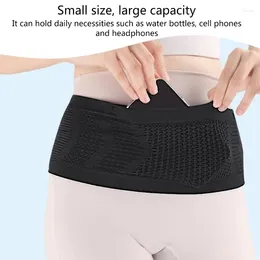 Soutien de la taille Slim Running Belt for Women Fanny Pack Knit tricot respirant sac dissimulé le sac élastique universel flip