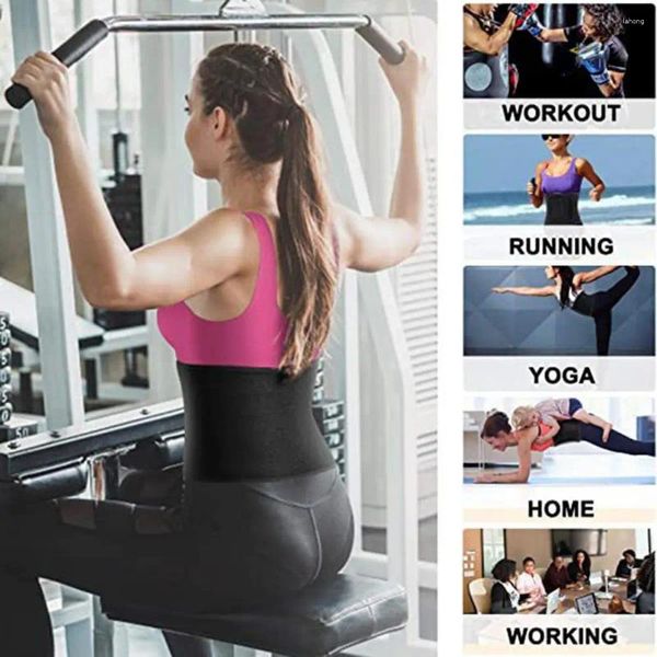 Taille Support Sweat Band Trainer Belt Defther Unisexe Trimmer Effectif Efface de perte de poids Tummy for Men Women Workout
