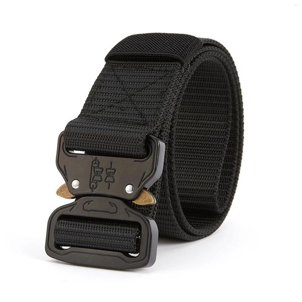 Soutenir la ceinture tactique de la courroie pour hommes en plein air pour homme en alliage en alliage de nylon