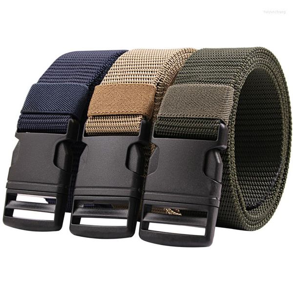 Soporte de cintura Cinturón táctico Secado rápido Deportes Nylon Hombres Mujeres Moda Lona Metal Hebilla Cinturones Diseño masculino Cintura al aire libre 2022