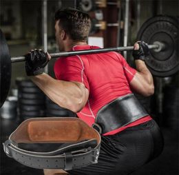 Taille Support Amélioration de la ceinture de sport Posteliste Lower Back Cuir Powerlifting Cross Training Réglable pour les hommes Women8603084