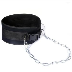 Taille ondersteuning gewichtheffen pull-up riem met metalen ketting dip gym fitnessapparatuur bodybuilding musculation training training training training