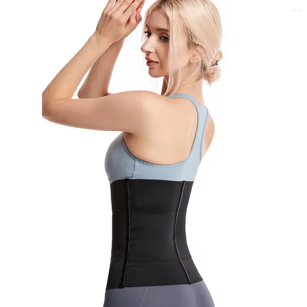 Soutien de taille pour femme, entraîneur de sablier, ceinture amincissante à 3 segments, conception de boucle de ceinture post-partum à haute élasticité pour l'entraînement sportif de remise en forme