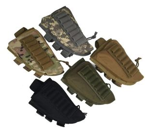 Taille Tactical Packs Rifle Sgun Buttstock Cheek Rest Rifle Stock Shell Nylon Magazine Molle Pouch Holder2535557