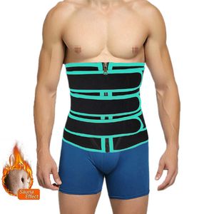 Taille Trainer Buik Zweet Afslanken Mannen Sauna Trimmer Belt Workout Gewichtsverlies Shapewear Neopreen Belly Shapers Fitness