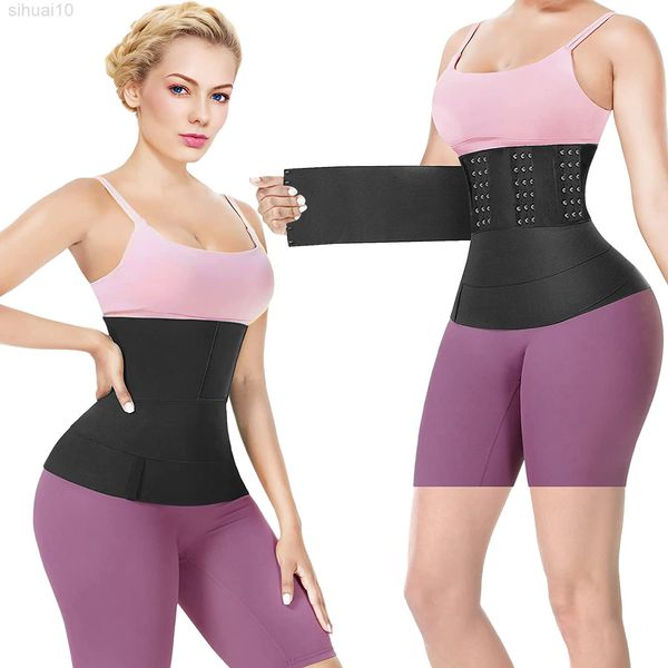 Taille formateur Bandage Wrap Shaperwear ventre ceinture Corset haut bandes extensibles corps Shaper réducteur minceur gaine femme ventre plat taille L220802