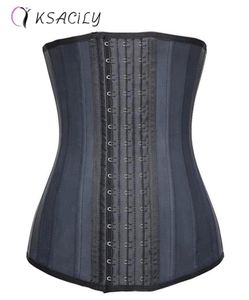 Taille Trainer Body Shaper Latex Corsets Cincher Hourglass Shapewearwomen 25 Steel Bones Corset Waste Trainers Fajas 2201157640838