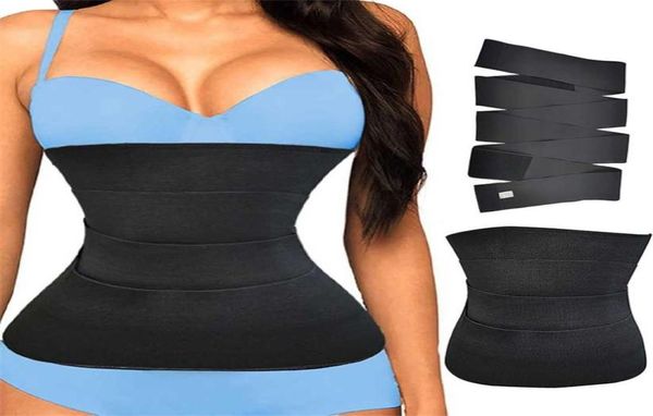 Trainador de cintura para mujeres envoltura de estómago Cinturón de recortador largo Torso Slimming Body Shaper de gran tamaño Gym Fat Turning Giroutdle 2201151967062