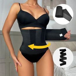 Taille Trainer Shaperwear Belt Elastische vrouwen Slanke buikwikkelbestendigheid Banden Cincher Body Shaper Fajas Control Strap 240315