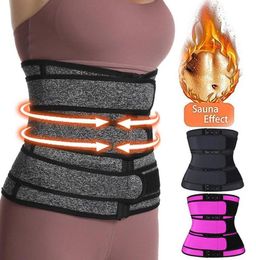 Taille Trainer Women Thermo Sweat Belts For Women Taille Trainers Corset Tummy Body Shaper Fitness Modellering Riem afval Trainer4186025