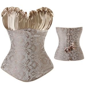 Corsets d'entraînement à la taille, Lingerie, surbuste désossé, imprimé Floral, soutien-gorge à lacets, Corset de mariage, Bustier