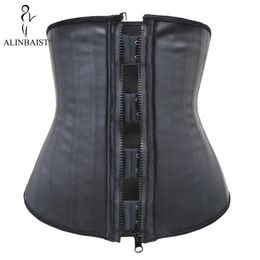 Taille Tummy Shaper 25 os en acier Latex taille formateur Shapewear minceur ceinture taille modélisation sangle corps Shaper ceinture entraînement ventre contrôle Corset 231211