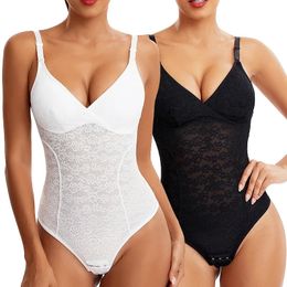 Taille Tummy Shaper 3 en 1 dentelle Shapewear Body pour femmes Sexy poitrine rembourré string Shapers Fajas MISS MOLY taille minceur ventre lisse Corsets 231211