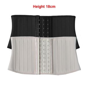 Taille Tummy Shaper 7 pouces Latex formateur Corset pour femmes 25 os en acier sous le buste Corsets et bustiers minceur corps Shapers torse court Fajas 231025