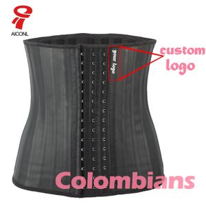 Taille ventre Shaper Aiconl Latex formateur Corset ventre Plus ceinture mince corps modélisation sangle Ficelle Cincher fajas colombianas 231013