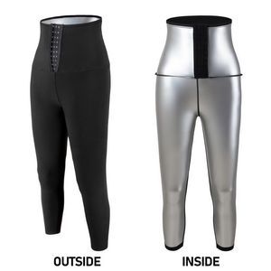 Taille buik shaper body broek sauna vormt het zweeteffect afslanke fitness korte shapewear workout gym leggings 230821