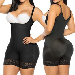 Taille Ventre Shaper Body Shaper Fajas Colombianas Shapewear Femmes Post-partum Tummy Control Butt Lifter Body Réducteur Ceinture Zipper Ouvert Entrejambe 230621