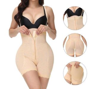 Taille ventre Shaper corps façonnage bretelles pantalons abdominaux faux fesses riche hanche levage boutonné fermeture éclair beau corps