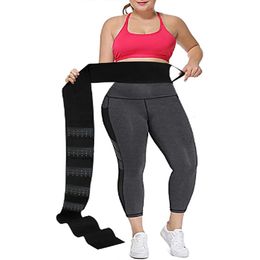 Taim de la taille du ventre boucle boucle arrachée Traineur Bandage enveloppe Shapewear Tamim Control Corpset Corps Shaper Trimmer Slimming Sherglass Belt Strap 230811