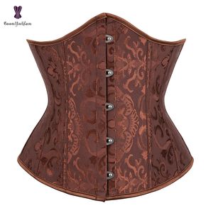 Taim Tamit Shaper Burlesque Underbust Corset blanc noir rouge bleu rose abricot vert brun floral bauquers plus taille corselet 2308017