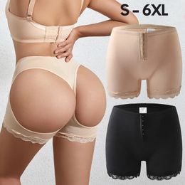 Taille ventre Shaper bout à bout culotte grande taille fesse ouverte Booty Shorts contrôle hanche rehausseur Shapewear sous-vêtements de mariage cul Push Up culotte 231006