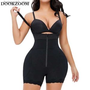 Taille Tummy Shaper Butt Lifter Shapewear Corset complet du corps Faux fesses Coussinets de hanche Enhancer Bretelles Bretelles Taille plus mince s Post-partum Q240110