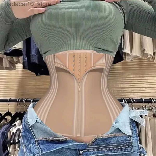 Cintura Tummy Shaper Colombiana Fajas Corsé Costilla Hebilla Cremallera Conformación 29 Huesos de acero Cintura Látex Reductora y moldeadora Fajas para mujeres Q240110