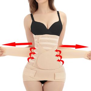 Taille ventre Shaper Corset 3 en 1 post-partum ventre bande femmes enceintes bassin ceinture Wrap formateur récupération Bandage sangle corps 230413