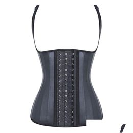 Taille Tummy Shaper Corset Body Shaper 25 os en acier Latex gilet taille formateur minceur ceinture orthopédique modélisation sangle Shapers 220104 Dhoxj