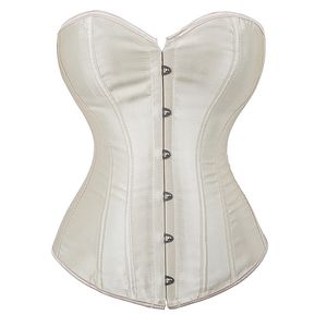 Taille buik Shaper corsets Bustiers voor vrouwen overbust corset top corselet sexy bruids victoriaans kostuum plus size corsetto korsett wit zwart 220921