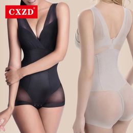 Taille Ventre Shaper CXZD Lady Minceur Burn Fat Briefs Shapewear Slim Body Full Body Sous-Vêtements Gilet Combinaisons Combinaison LX 230425