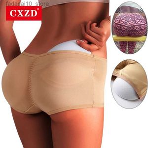 Waist Tummy Shaper CXZD Womens Fake Ass Butt Lifter Pant Seamless Shapewear Hip Enhancer Booty Pad Push Up Underwear Butt Buttocks Body Shapers Q240110