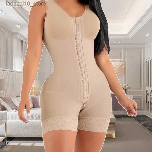 Taille Tummy Shaper Fajas Colombianas Double Compression Butt Lifter Ceinture post-partum BBL Body postopératoire Full Shapewear Compression Tummy Q240110