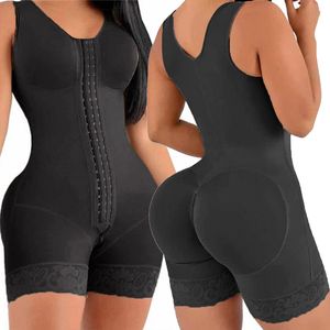 Taille Tummy Shaper Fajas Colombianas Post Chirurgie Shapewear Haute Compression Minceur Ceinture Femmes Ventre Plat Bout À Bout Corps Shaper Fermeture Éclair Entrejambe 230824