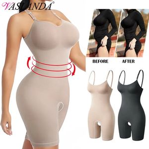 Taille Tummy Shaper Fajas Colombianas femmes corps complet Shaper ventre contrôle sans couture Shapewear cuisse plus mince Body bout à bout sous-vêtements Lingerie 231023