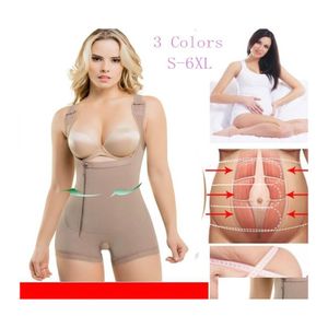 Taille Tummy Shaper FL Body Fajas Colombianas Femmes Cuisse sans couture Plus mince Buste ouvert Shapewear Body de contrôle ferme DHS Drop Deli Dhocp