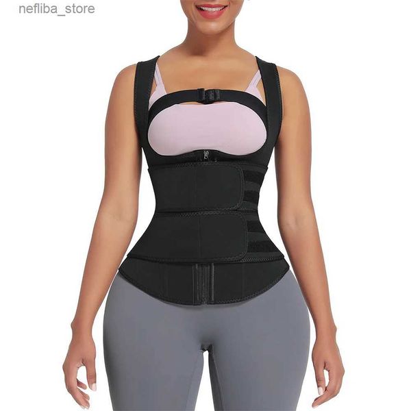 Taim ventre Shaper Hexin Custom Design Rovable Amoudable Alivable Double Belt Compression Femmes Perte de gras Contrôle du ventre L2447