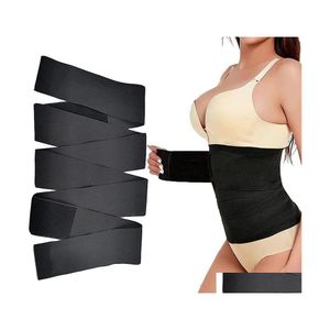 Taille buik Shaper Invisible Wrap Trainer Tape Snatch Me Up Bandage Lumbar Support Bordel Verstelbare achterste beugels Tool Drop levering DH3DO