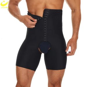 Cintura Tummy Shaper LAZAWG Body Shaper Shorts para hombres Cintura Shapewear Bragas Negro Talle alto Ropa interior adelgazante Skims Tummy Control Panty Gym 231006