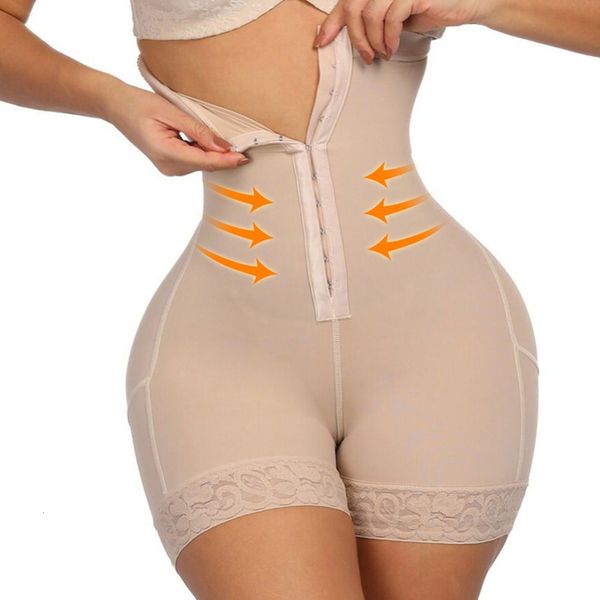 Taillen-Bauchformer LMYLXL Breasted Lace Butt Lifter High Waist Trainer Body Shapewear Damen Fajas Schlankheitsunterwäsche mit Bauch-Kontrollhöschen 230411