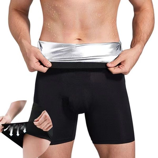 Taille Tummy Shaper Efficiënt zweten onderbroeken voor heren Hoge taille Strak ondergoed Magisch buikslipje Heren Shorts Ademend Vetverbrandende boxers 230824