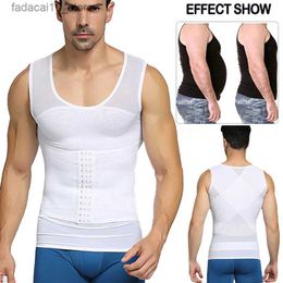 Cintura Tummy Shaper Fajas para hombres Chaleco de cintura Control de barriga Body Shaper Estar en forma Ropa interior adelgazante Corrección de postura Camiseta sin mangas Faja Q240110