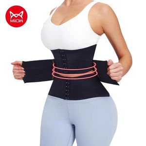 Taille Tummy Shaper MiiOW Taille Trainer Corset Dames Bindmiddelen Shapers Tummy Wrap Body Shapewear Afslankriem Platte buik Workout Postpartum Gordel 231120