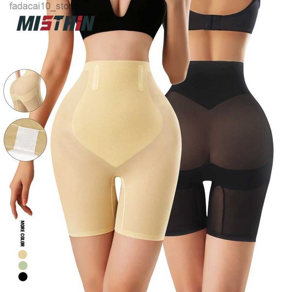 Cintura Tummy Shaper MISTHIN Cuerpo Adelgazante Mujer Ropa interior transparente Cintura alta Shaper Bragas Lencería Sexy Flat Belly Shorts Levanta el trasero Q240110