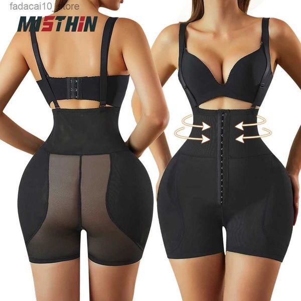 Cintura Tummy Shaper MISTHIN Cintura alta Shapewear Mujeres Adelgazante Nalga Acolchado Hip Butt Lifter Enhancer Cintura Muslo Delgado con cinturón Body Q240110