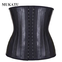 Taille buik Shaper mukatu latex trainer corset buik slanke riem body modellering riem 25 stalen bonte cincher laine amincissante 220921