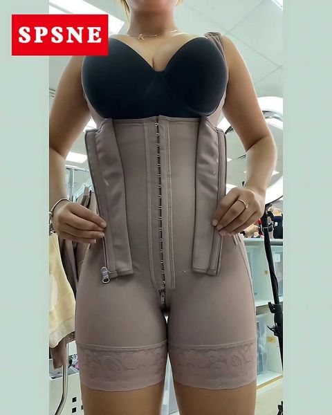 Taim Tamim Shaper Nouveau BBL Faja Super Belt With High Compression Abdomen and Hip Lift Tail Columbia Post Chirurgie Sikms Girdle Q240509
